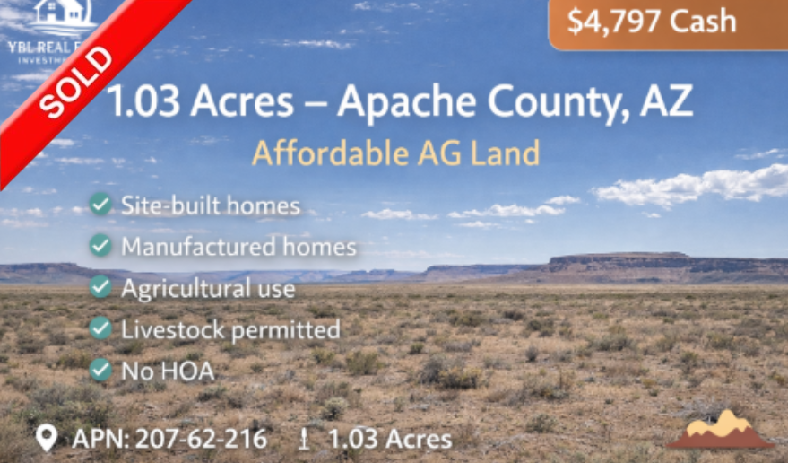 1.03 Acres – Apache County, AZ
